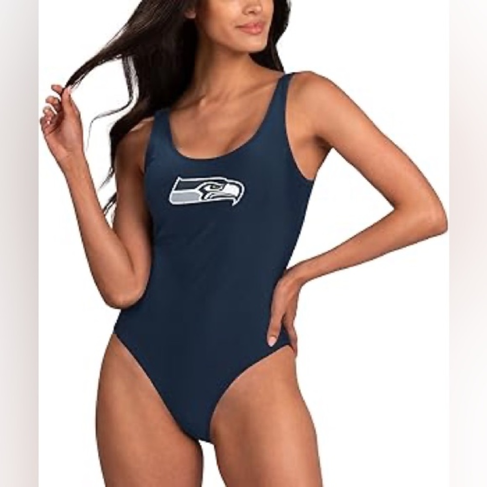 NFL Seattle Seahawks Blue One-Piece Bodysuit or Swimming